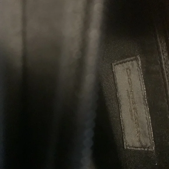 Small brand new never used authentic Donna Karan black tote purse - Picture 4 of 6